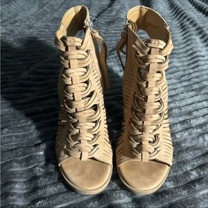 DV by Dolce Vita Beige Gladiator Sandals